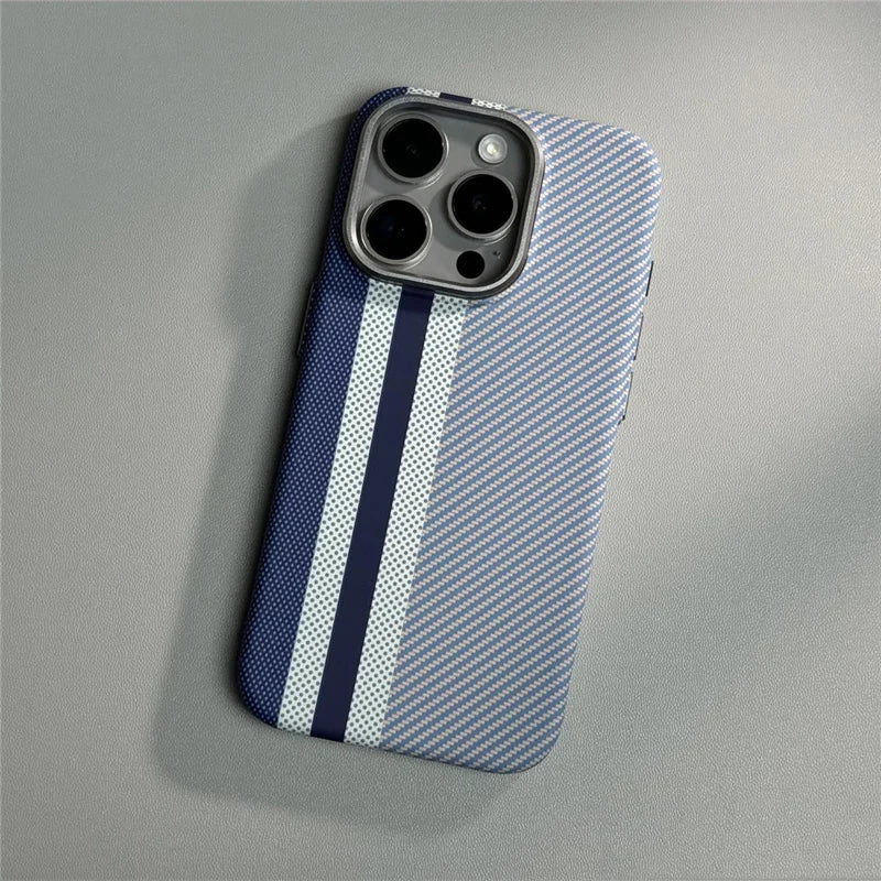 Carbon Fiber Strap MagSafe Case for iPhone Case
