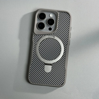 Carbon Fiber Kickstand Cover- iPhone Series