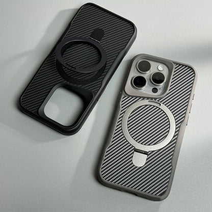 Carbon Fiber Kickstand Cover- iPhone Series