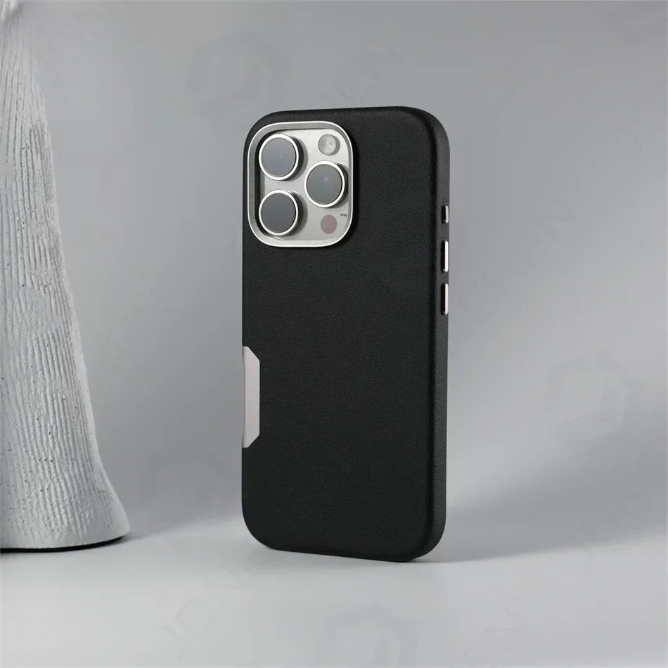 Classic Leather Magnet Shield- iPhone 16 Series