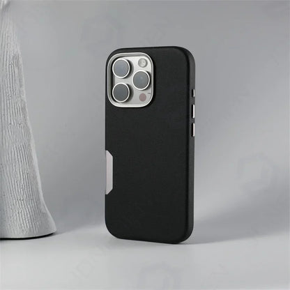 Classic Leather Magnet Shield- iPhone 16 Series