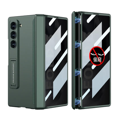 Full Protection Kickstand Case With Privacy Screen For Samsung Galaxy Z Fold 6