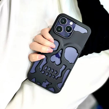 Hollow Skull Design Case for iPhone 16 Series