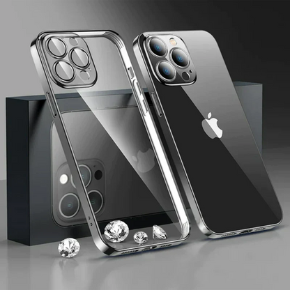 IPHONE 14 SERIES ELECTROPLATING  CASE WITH LENS PROTECTION