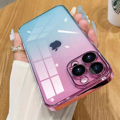 IPHONE 14 SERIES ELECTROPLATING  CASE WITH LENS PROTECTION