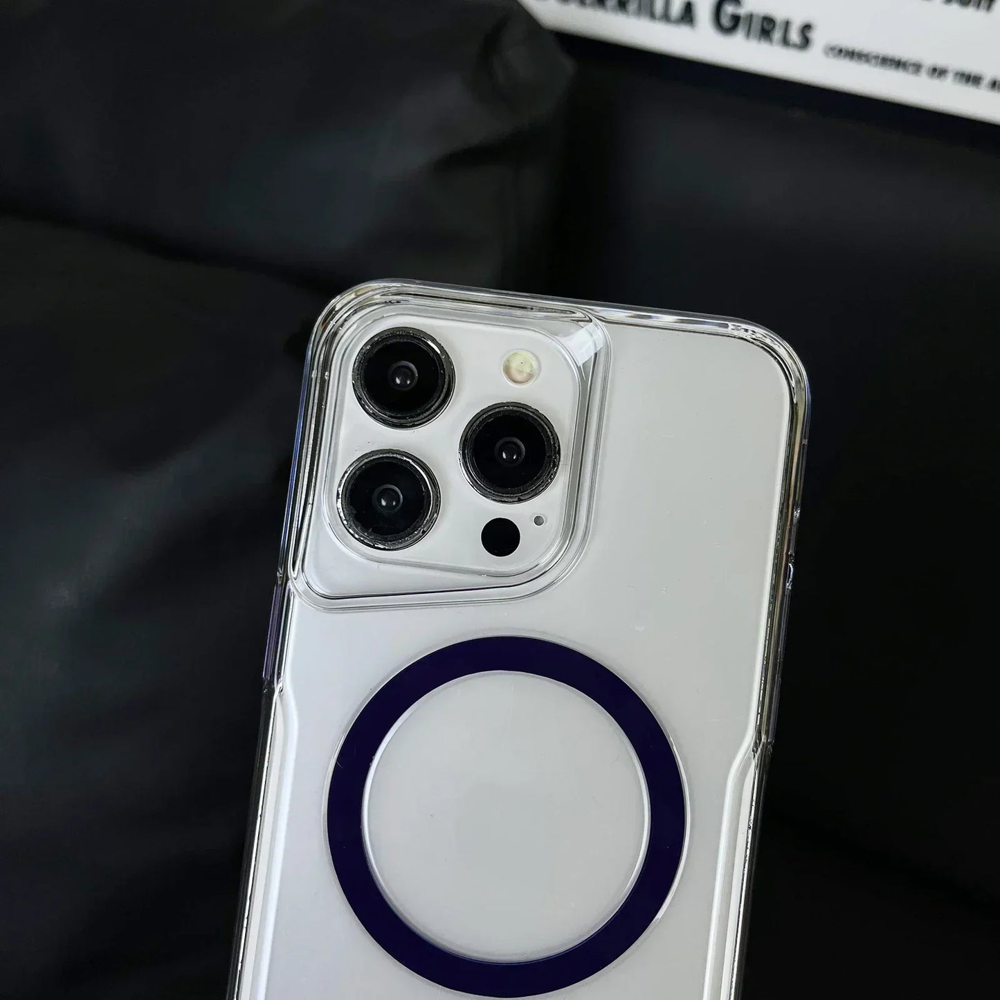 Transparent Armour Magsafe Case for iPhone Series