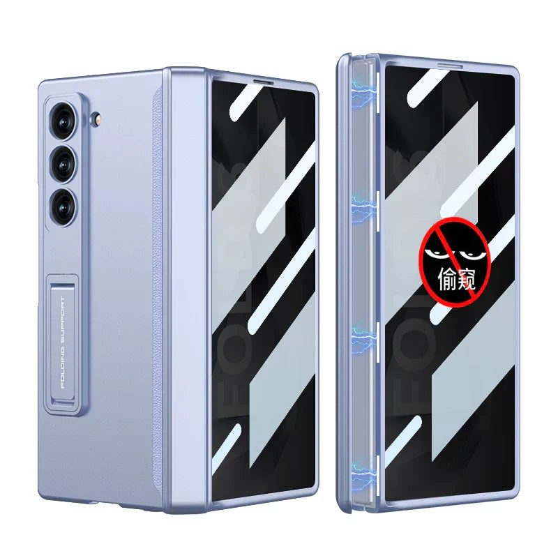 Full Protection Kickstand Case With Privacy Screen For Samsung Galaxy Z Fold 6
