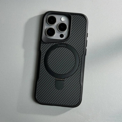 Carbon Fiber Kickstand Cover- iPhone Series