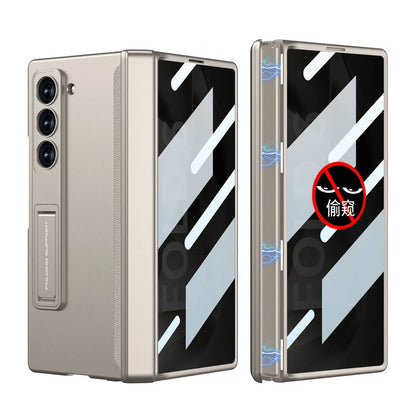 Full Protection Kickstand Case With Privacy Screen For Samsung Galaxy Z Fold 6