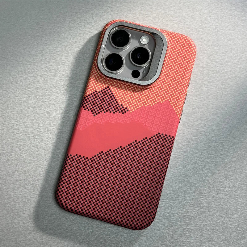 Mountain Texture Kickstand Case for iPhone Series