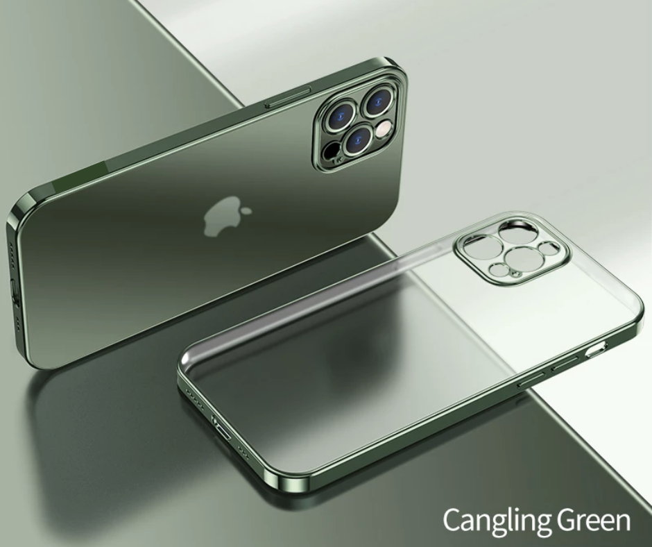 iPhone 13 Series Electroplating Silicone Transparent Glitter Case