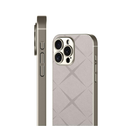 Business Texture Pattern Leather Case- iPhone
