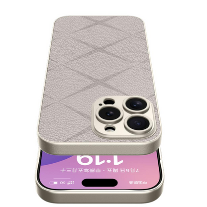 Business Texture Pattern Leather Case- iPhone