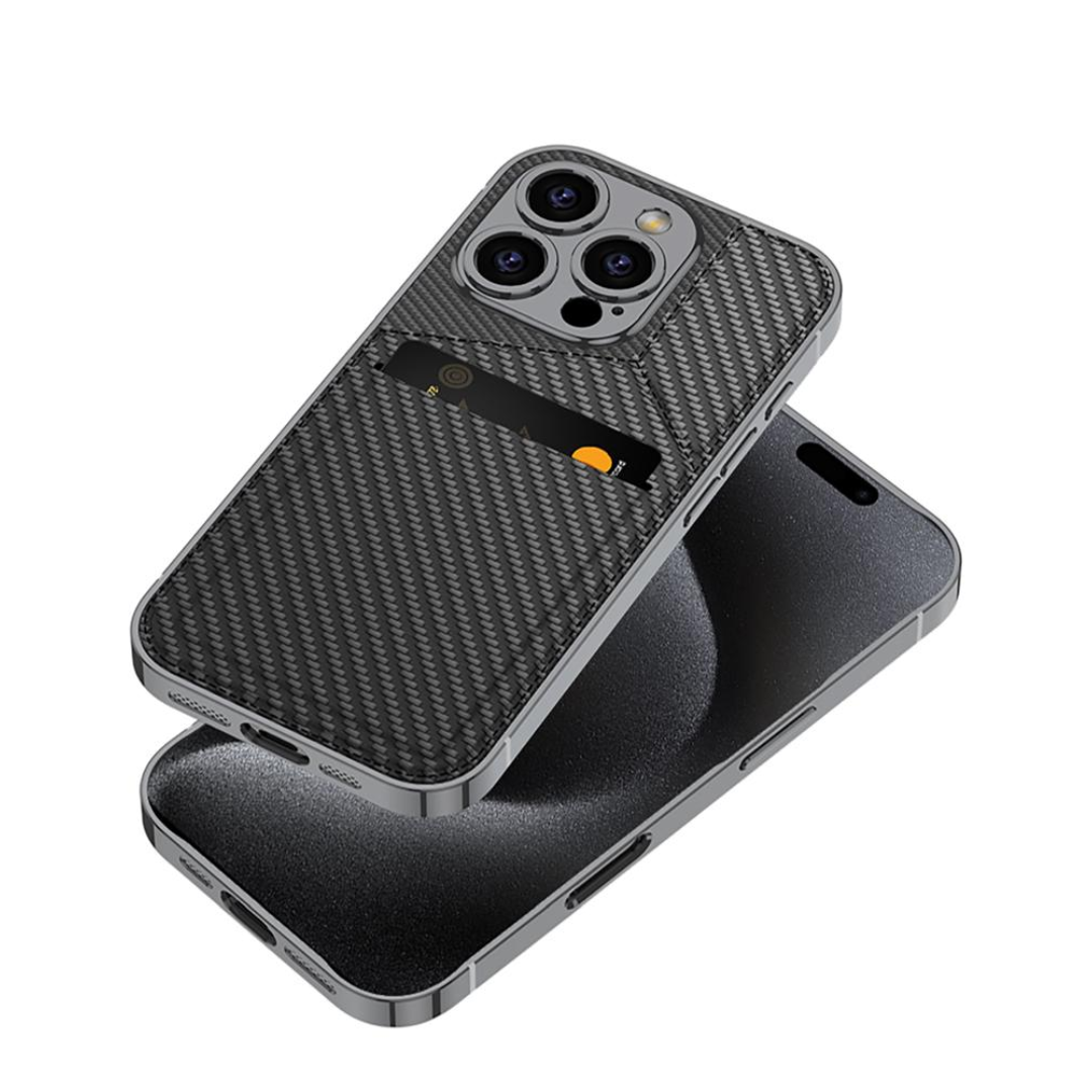 Ultra Thin Leather Card Holder and Magnetic Bracket With Kickstand Case- iPhone