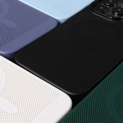 iPhone 15 Series - Cooling MagSafe Wireless Charging Ultra thin Grid Phone Case