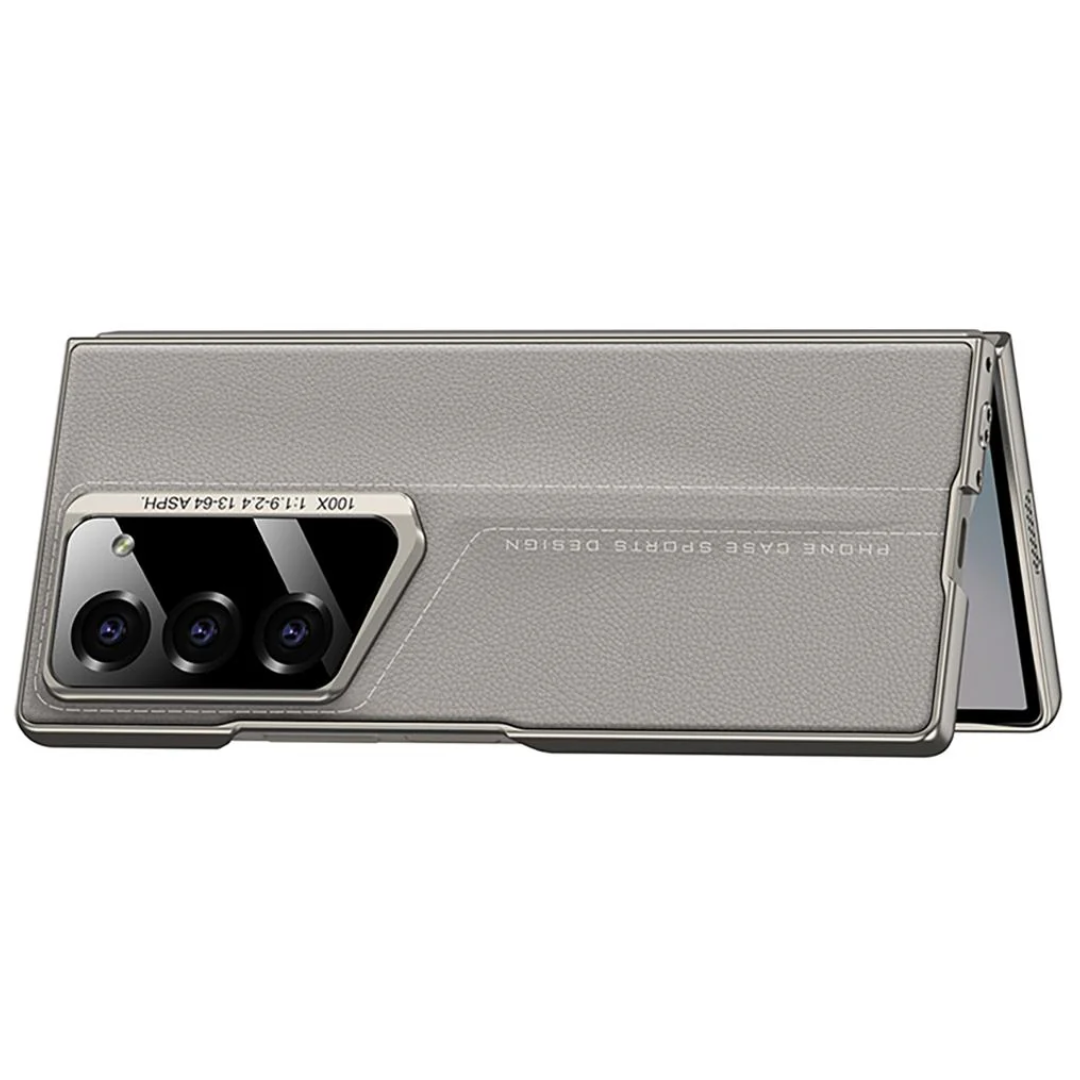 Full Protection Leather Case & Screen Glass For Galaxy Z Fold 6