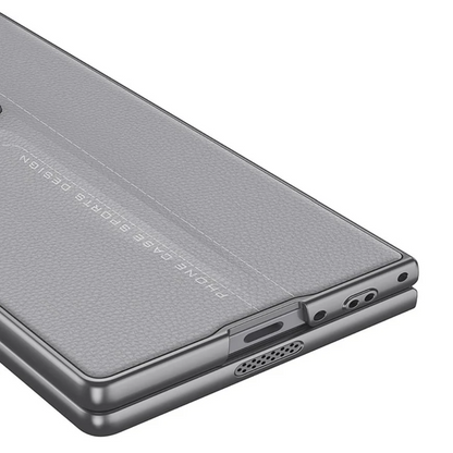 Full Protection Leather Case & Screen Glass For Galaxy Z Fold 6