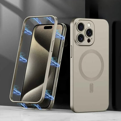 Matte Magsafe Case With Titanium Frame - iPhone