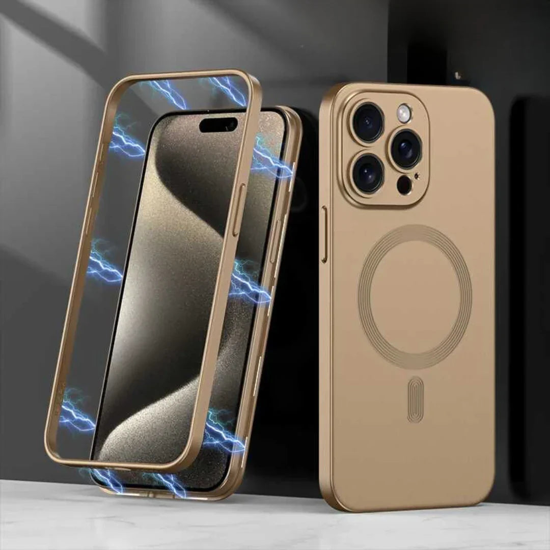 Matte Magsafe Case With Titanium Frame - iPhone