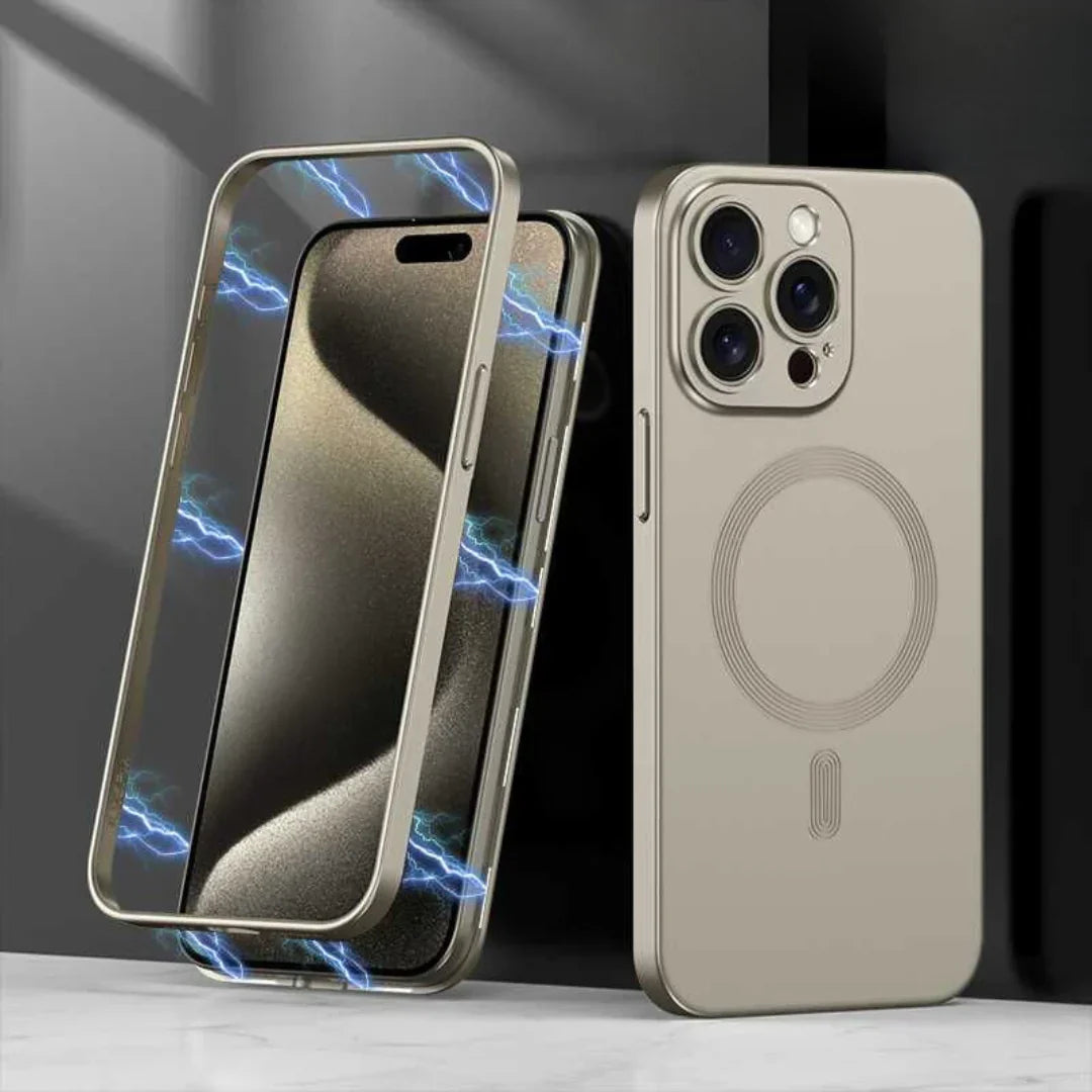 Matte Magsafe Case With Titanium Frame - iPhone