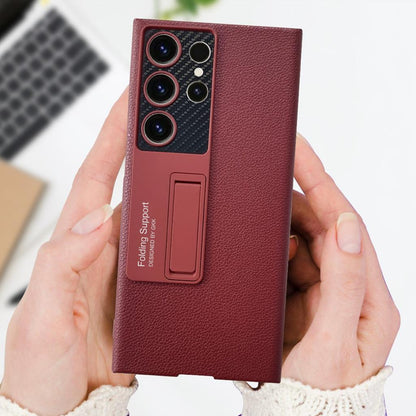 Galaxy S Series  Protective Standing Leather Cover With S Pen Slot