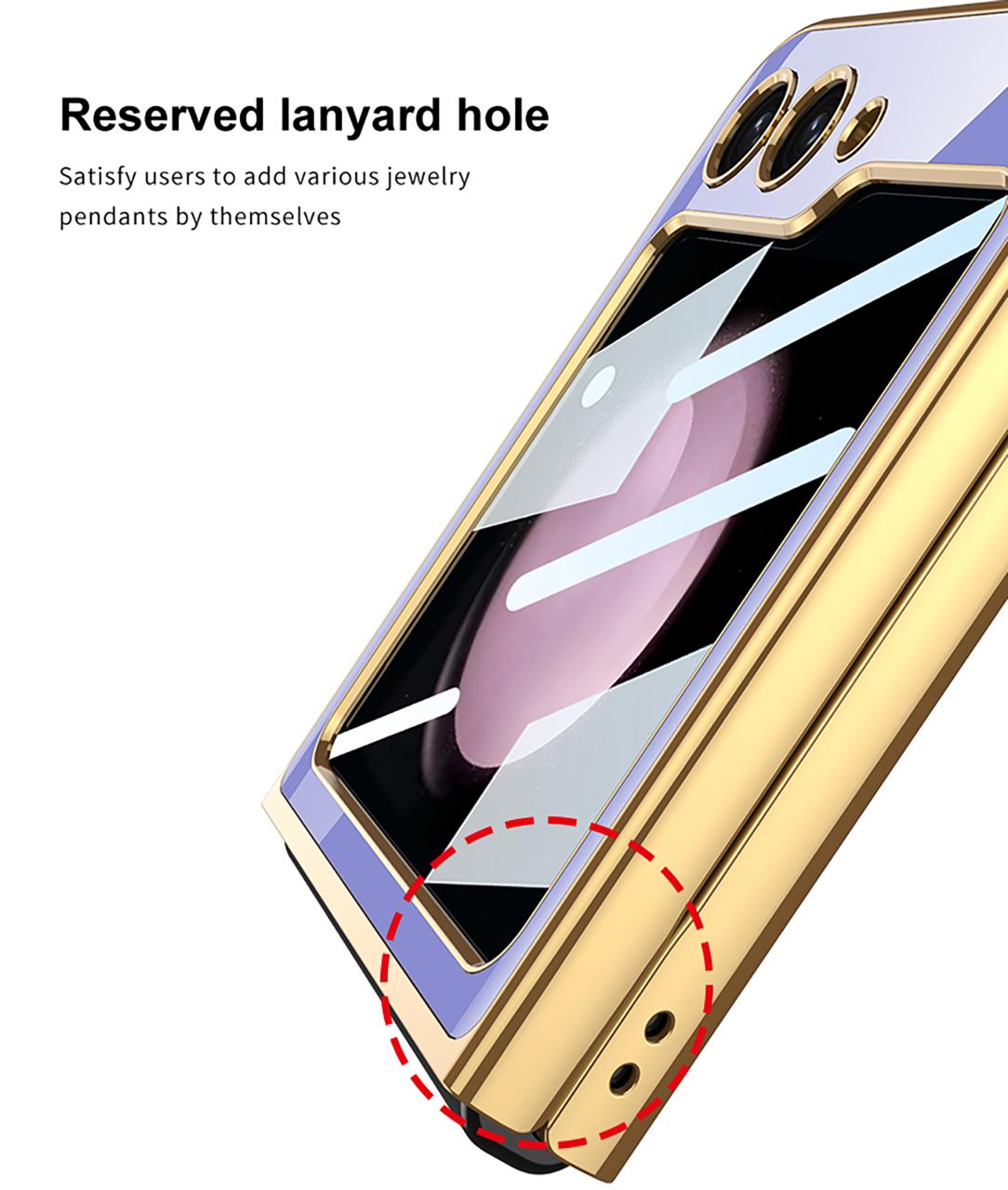 Samsung Galaxy Z Flip 5 Deer Pattern With Front Glass Case