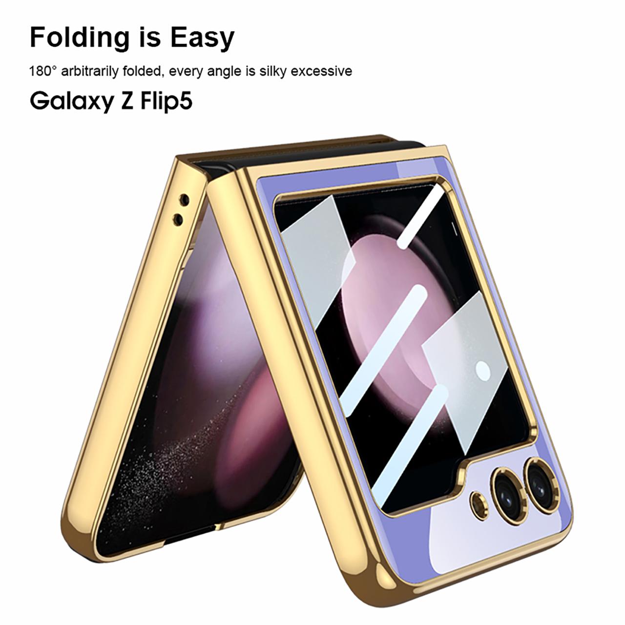 Samsung Galaxy Z Flip 5 Deer Pattern With Front Glass Case