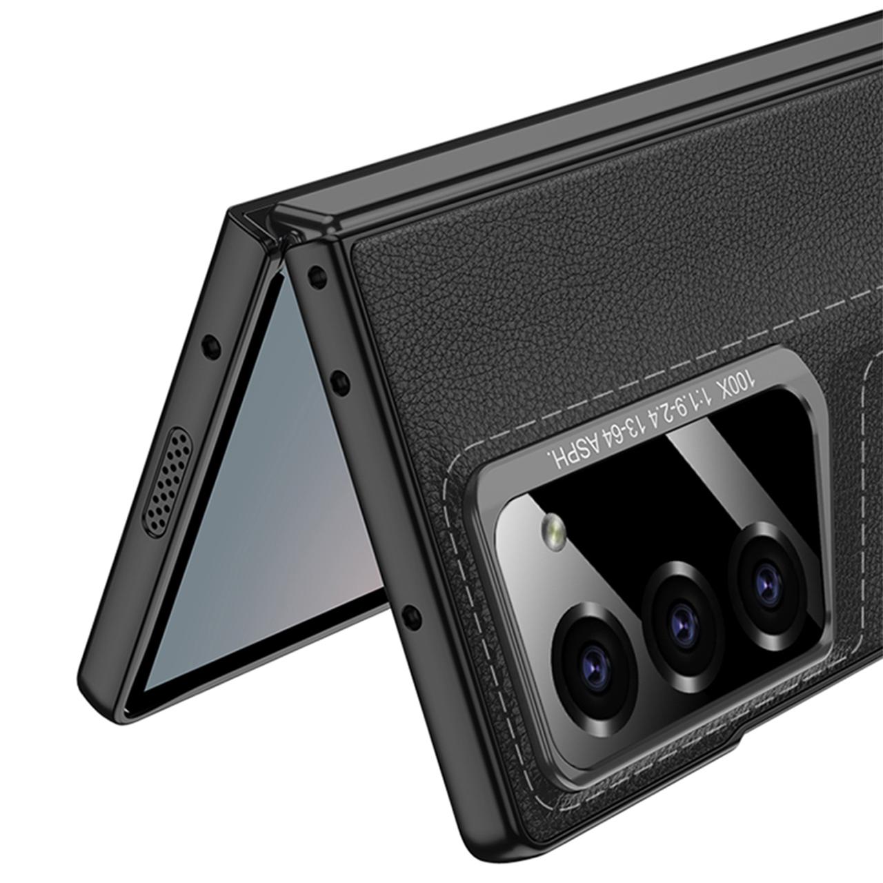 Full Protection Leather Case & Screen Glass For Galaxy Z Fold 6