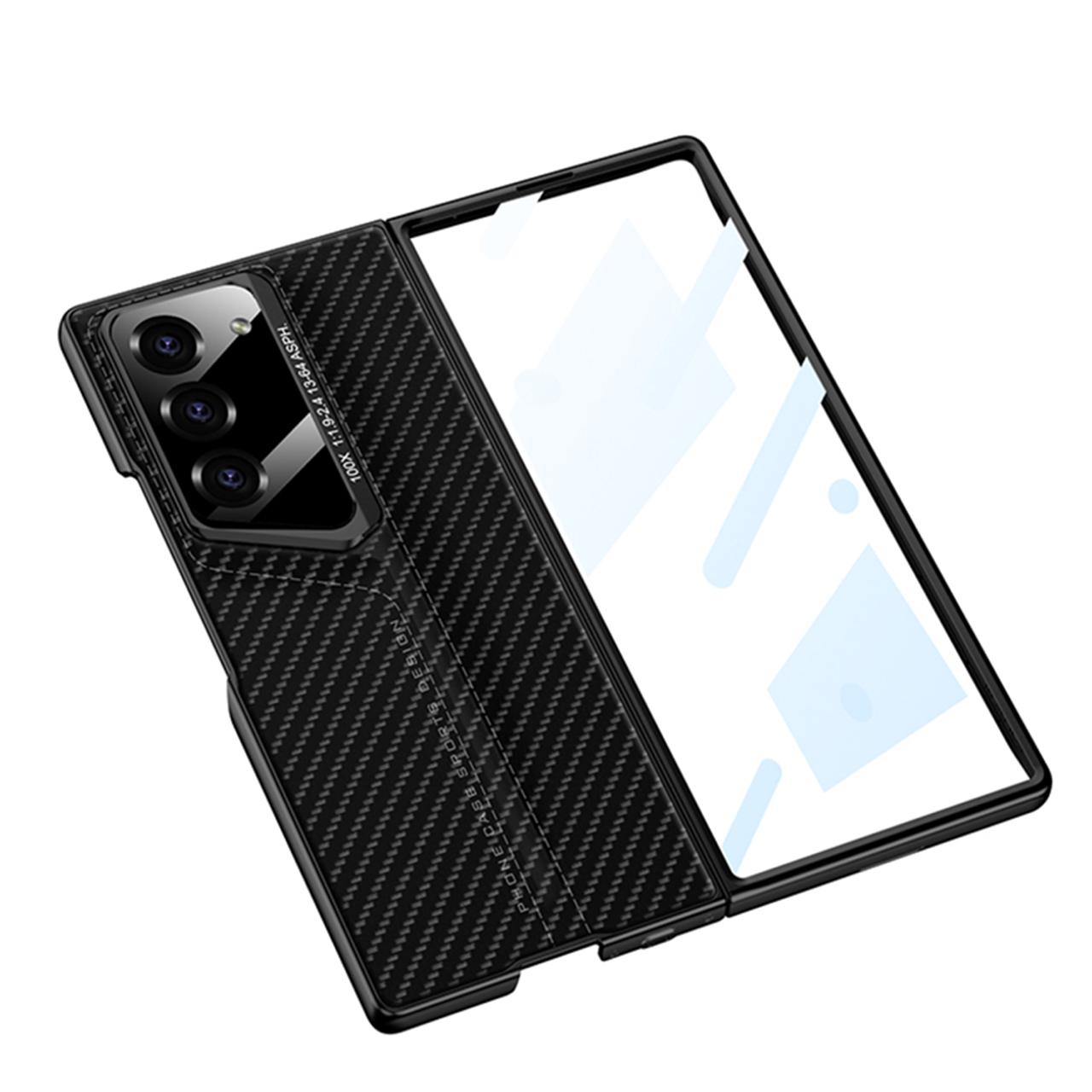 Full Protection Leather Case & Screen Glass For Galaxy Z Fold 6