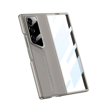 Full Protection Leather Case & Screen Glass For Galaxy Z Fold 6
