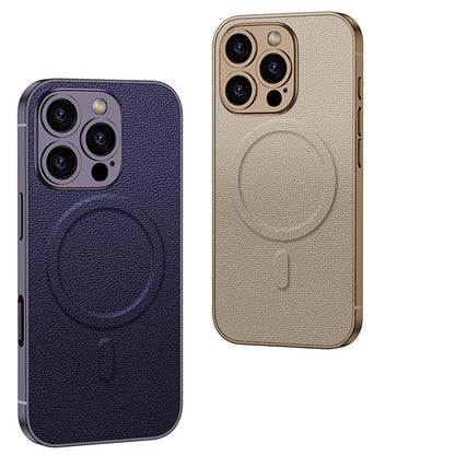 Shockproof Magsafe Leather Case- iPhone