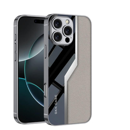 Electroplated Leather Classic Pattern Pro Case- iPhone