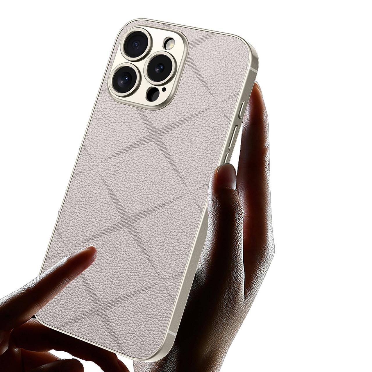 Business Texture Pattern Leather Case- iPhone