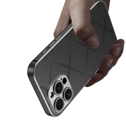 Business Texture Pattern Leather Case- iPhone