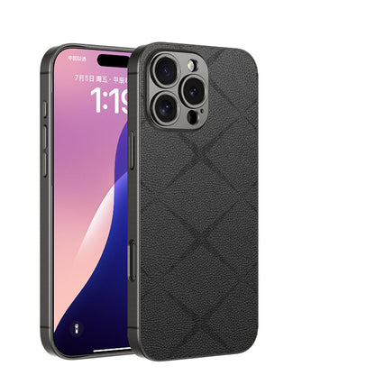 Business Texture Pattern Leather Case- iPhone