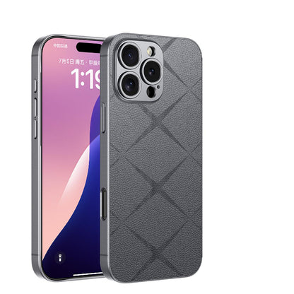 Business Texture Pattern Leather Case- iPhone