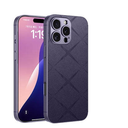 Business Texture Pattern Leather Case- iPhone