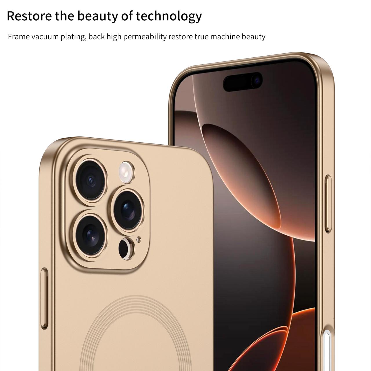 Matte Magsafe Case With Titanium Frame - iPhone