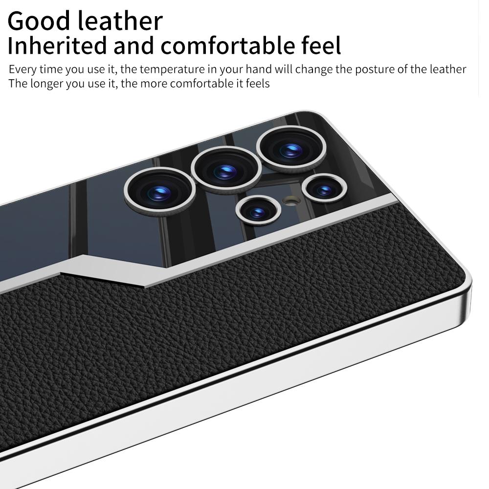 Electroplated Leather Classic Pro Case For Galaxy S25 Ultra