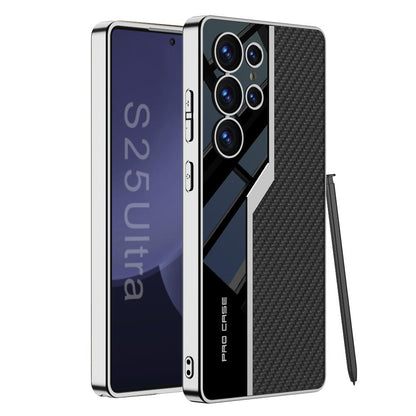 Electroplated Leather Classic Pro Case For Galaxy S25 Ultra