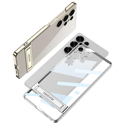 Ultra Clear Hybrid Transparent Side Stand Case- Samsung