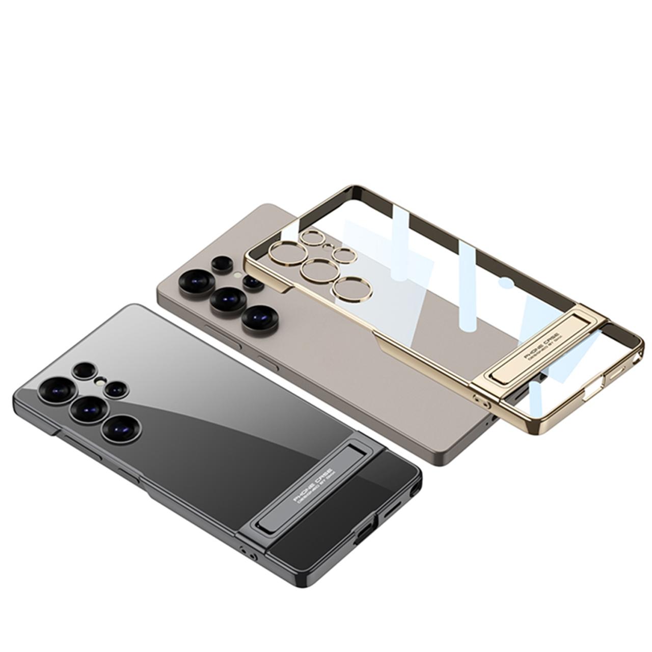 Ultra Clear Hybrid Transparent Side Stand Case- Samsung