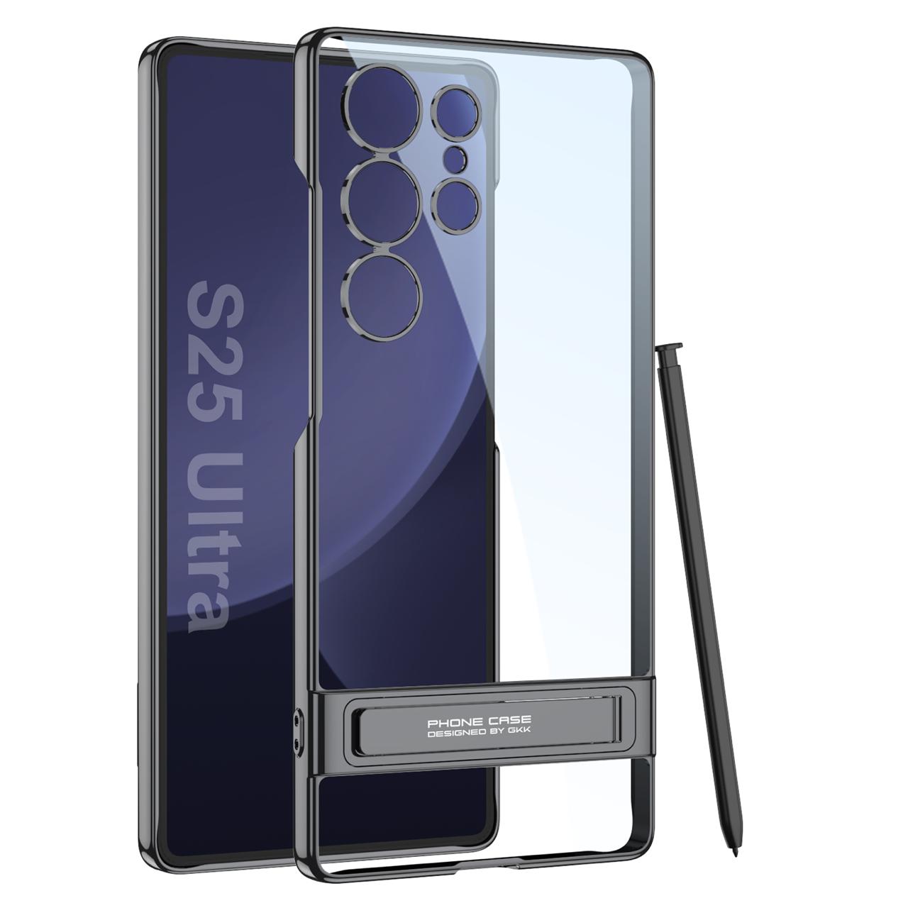 Ultra Clear Hybrid Transparent Side Stand Case- Samsung