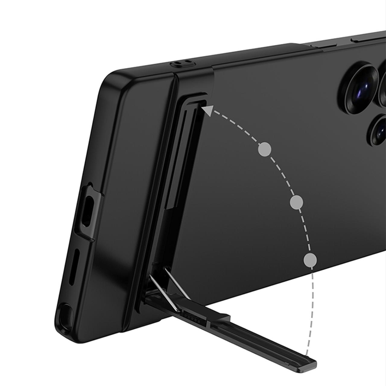 Shockproof Ultra Matte Stand Case For Galaxy S25 Ultra