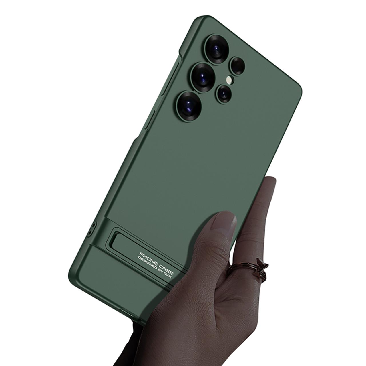 Shockproof Ultra Matte Stand Case For Galaxy S25 Ultra