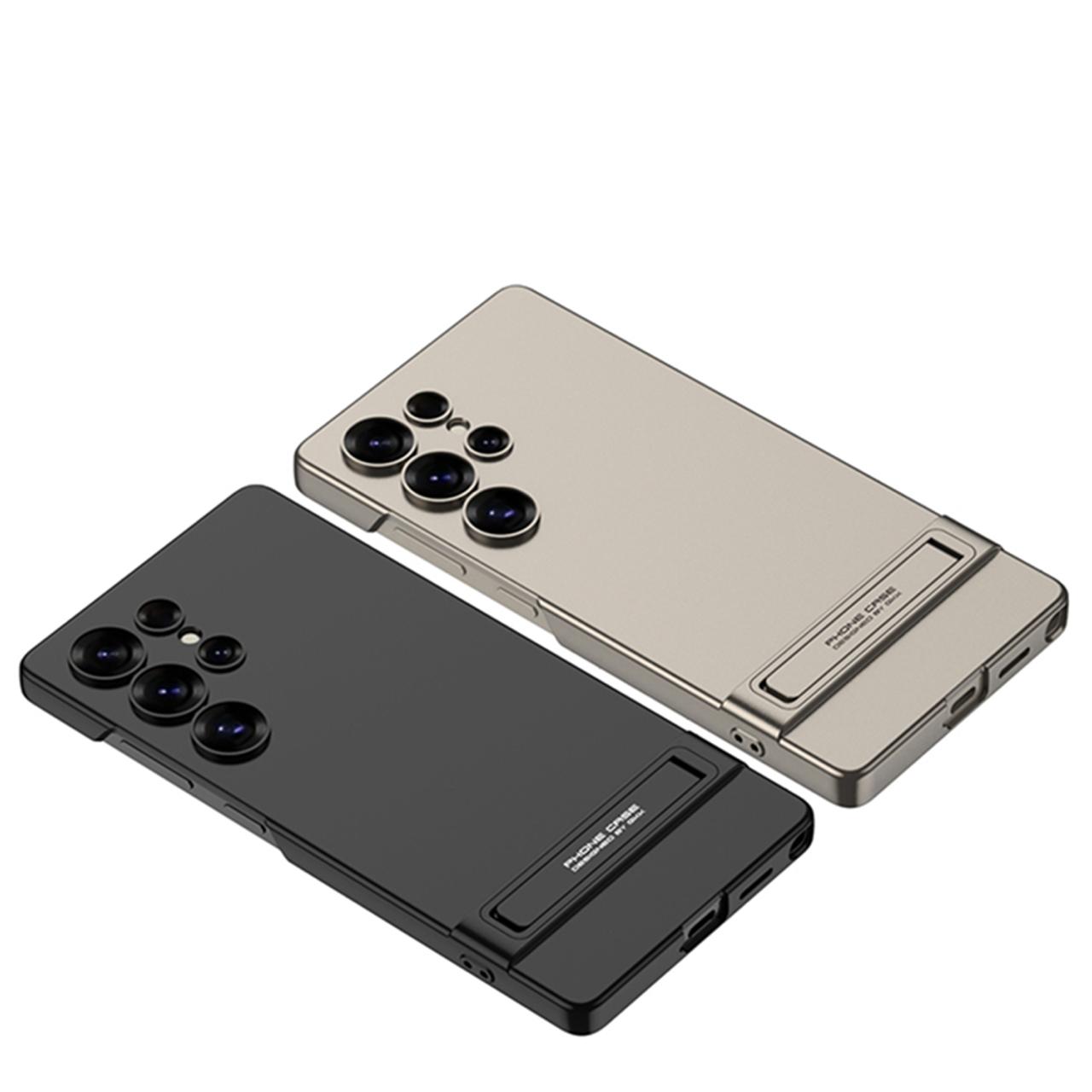 Shockproof Ultra Matte Stand Case For Galaxy S25 Ultra