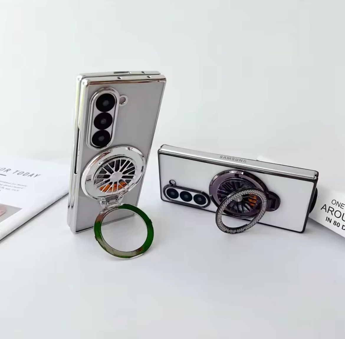 Electroplated Rotating Magnetic Case- Galaxy Z Fold 6