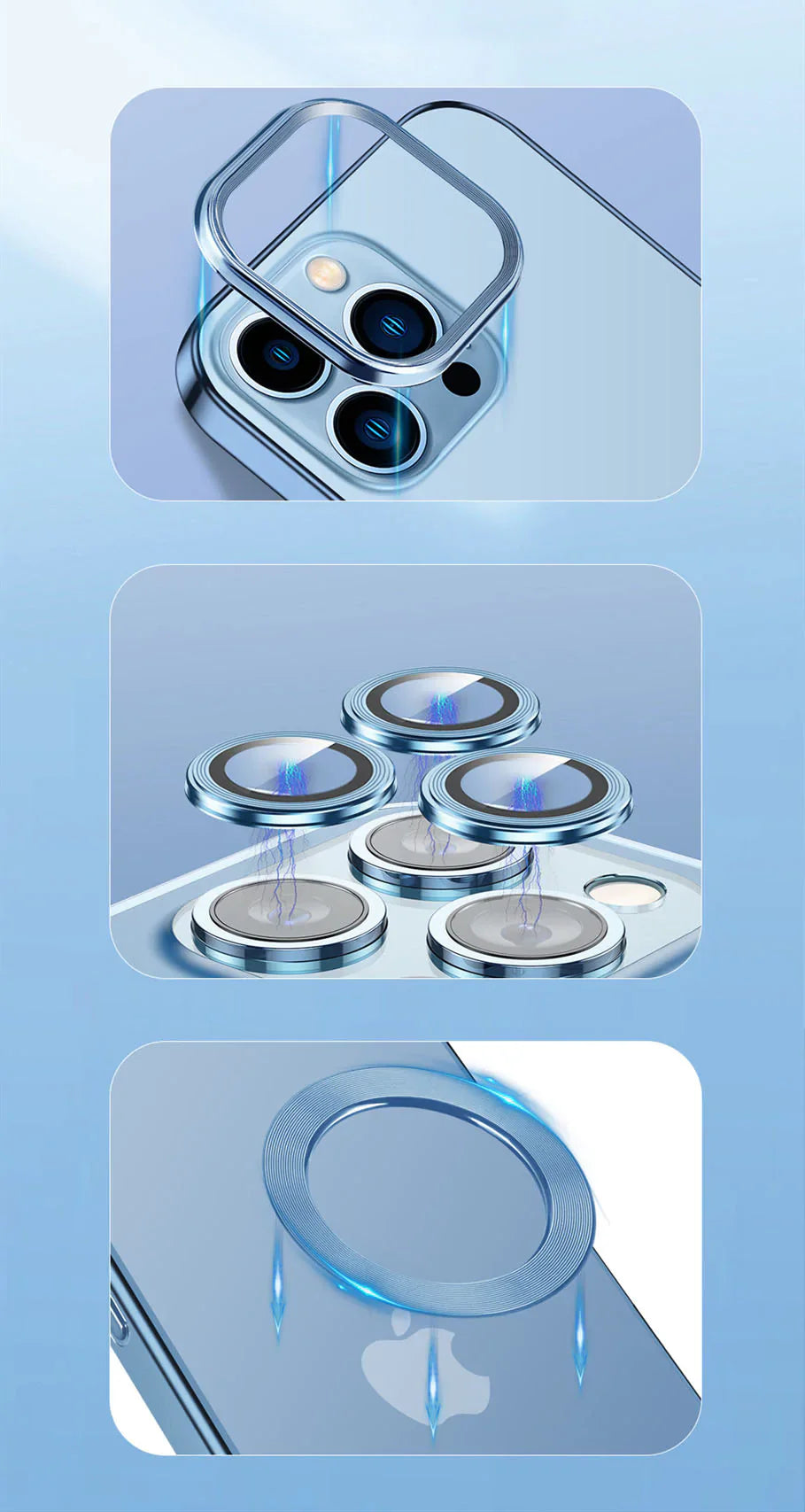 NEW VERSION ELECTROPLATTING IPHONE CASE WITH CAMERA PROTECTOR