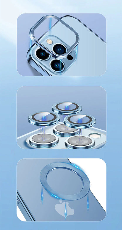 NEW VERSION ELECTROPLATTING IPHONE CASE WITH CAMERA PROTECTOR