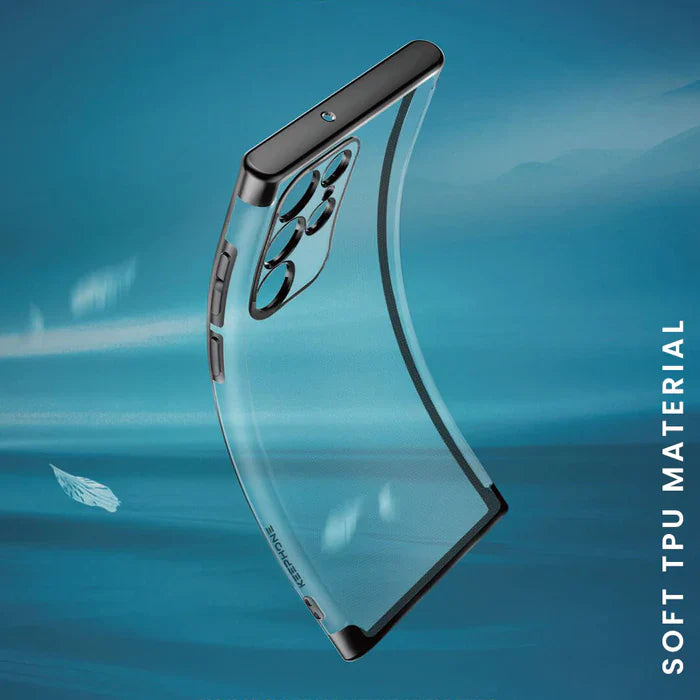 Electroplating Transparent Beauty Case For Samsung Galaxy S22 Ultra